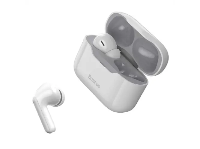 Baseus SIMU S1 ANC Wireless Bluetooth Earphones White- NGS1-02