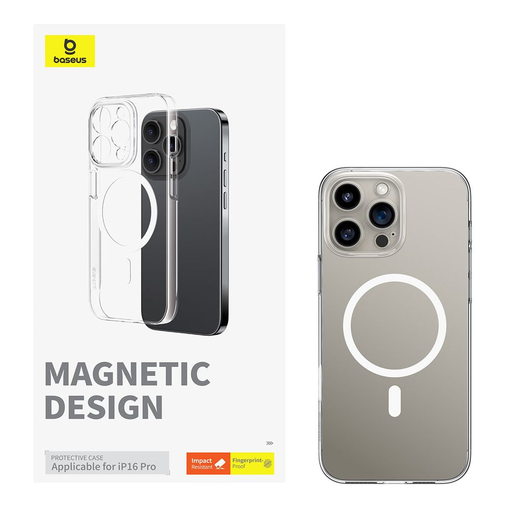 Baseus Coque iPhone 16 Pro Crystal Series Magnétique – P60114306203-01