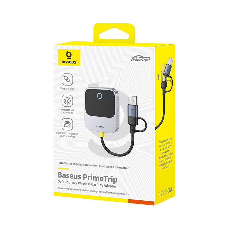 Baseus CarPlay Sans Fil SafeJourney Adaptateur Pour iPhone - C10745100813-00