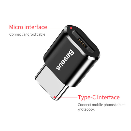 Baseus Adaptateur De Type-C Vers Micro interface – CAMOTG-01