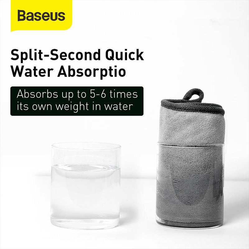 Baseus Serviette de Lavage pour Voiture 40×40 cm (Pack de 2) – CRXCMJ-0G