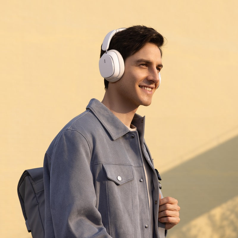 Baseus Bowie H1 Pro Casque Sans Fil avec Réduction de Bruit Active Moon White – ( A00050601213-00 )