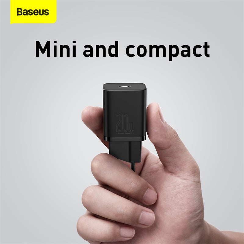 Baseus Chargeur 1C 20W  Noir (CCSUP-B01)