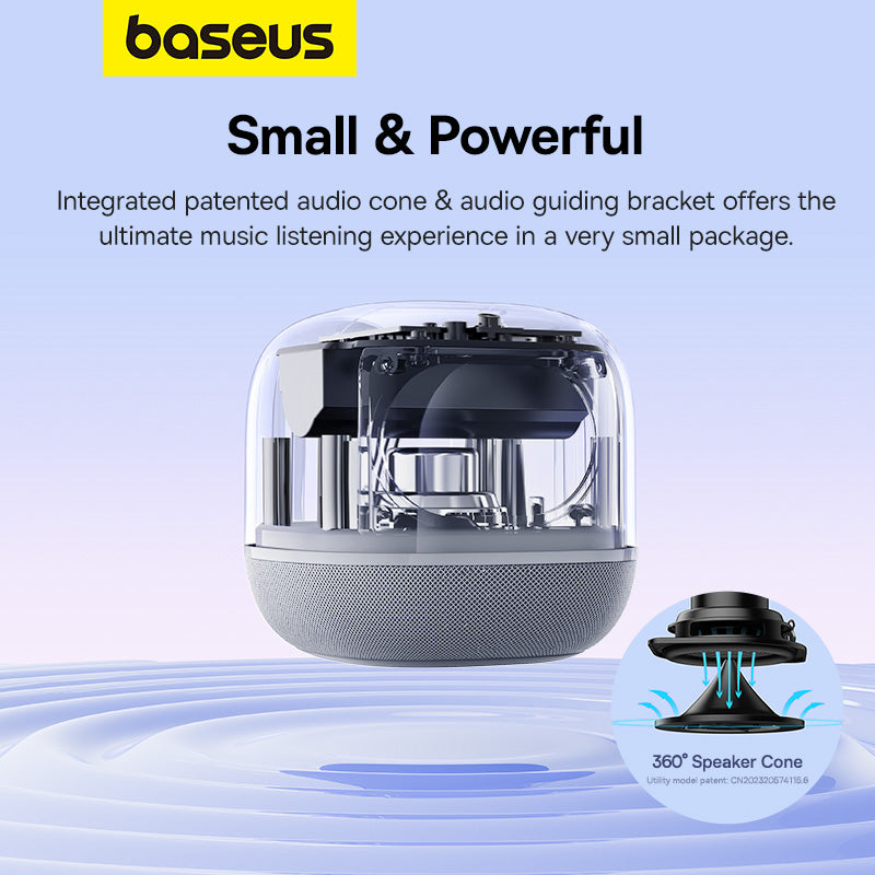 Baseus Enceinte Bluetooth Sans Fil haut parleur   – Blanc (A20050500211-00)