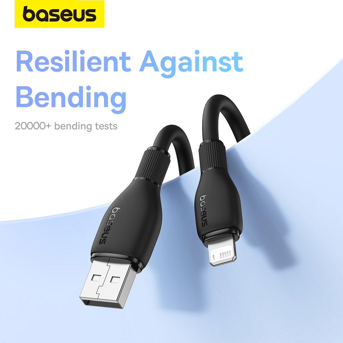 Baseus Pudding Series Câble de Charge 1.2m USB vers Lightning 2.4A –  ( P10355700111-B1 )