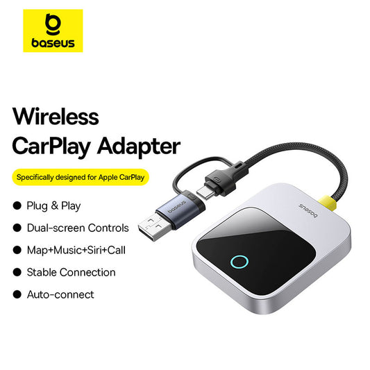 Baseus CarPlay Sans Fil SafeJourney Adaptateur Pour iPhone - C10745100813-00