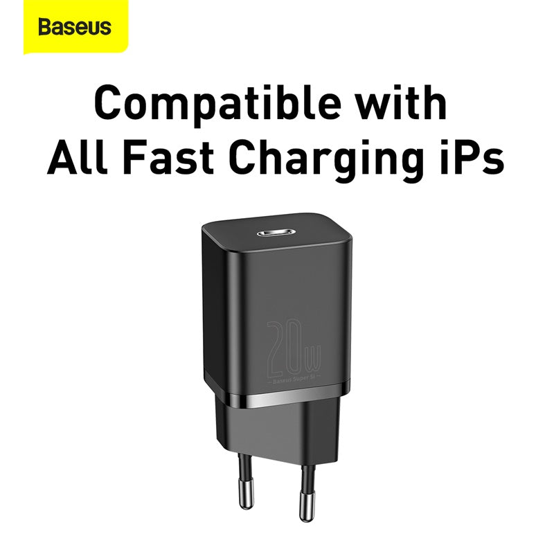 Baseus Chargeur 1C 20W  Noir (CCSUP-B01)