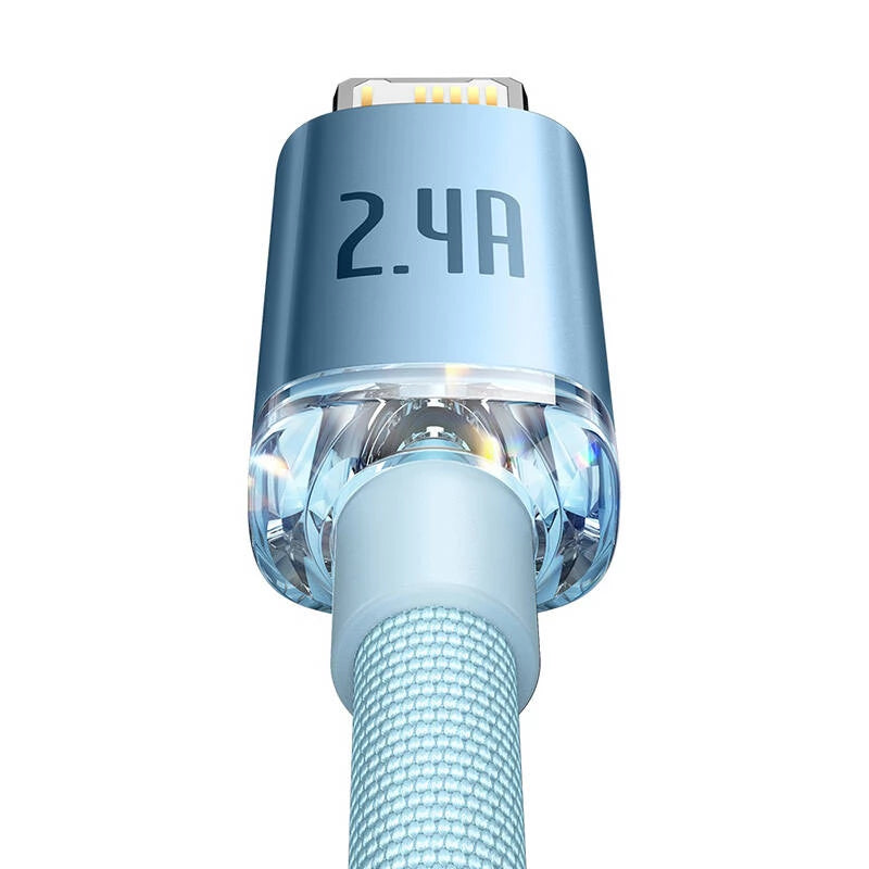 Baseus Cable USB – Lightning 2,4A /1,2m blue (CAJY001103)