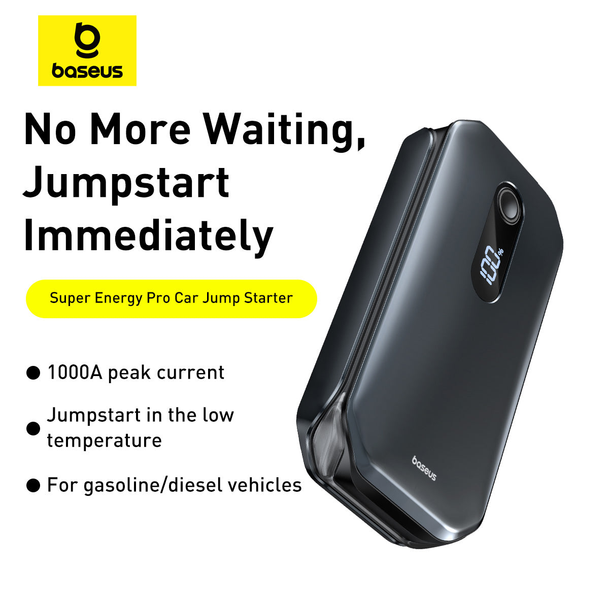 Baseus Super Energy Pro Series Démarreur de Voiture 12000mAh 1000A – C00245800U03-Z1
