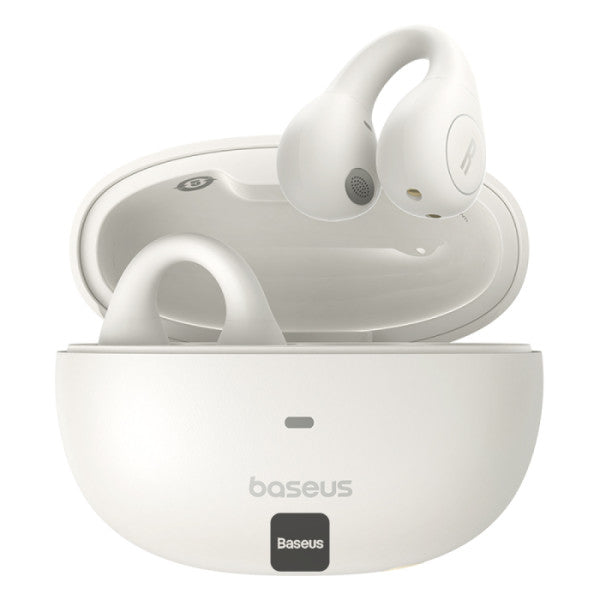 Écouteurs sans fil AirGo AS01 (A00069101223-00) pour le sport, Bluetooth 5.3, réduction du bruit, 2 micros ENC Baseus blanc