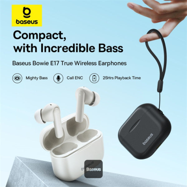 Baseus Bowie E17 – Écouteurs Bluetooth Sans Fil avec Double Micro ENC & Punchy Bass (A00072200223-Z1)