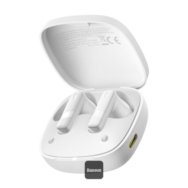Baseus Bowie E20 – Écouteurs Sans Fil True Wireless (Blanc Stellar - A00069700223-00)