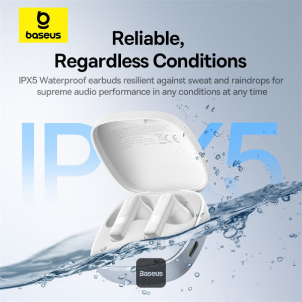 Baseus Bowie E20 – Écouteurs Sans Fil True Wireless (Blanc Stellar - A00069700223-00)