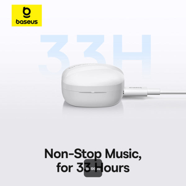 Baseus Bowie E20 – Écouteurs Sans Fil True Wireless (Blanc Stellar - A00069700223-00)