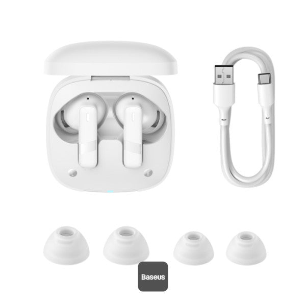 Baseus Bowie E20 – Écouteurs Sans Fil True Wireless (Blanc Stellar - A00069700223-00)