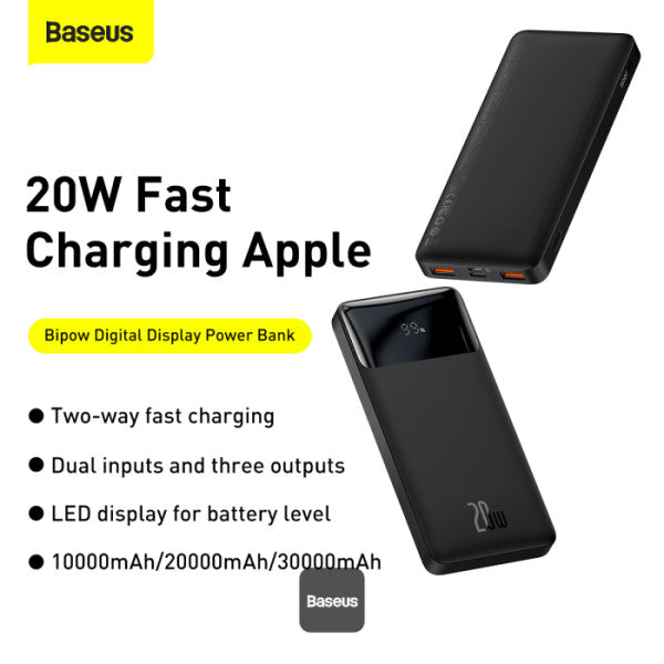 BASEUS Power Bank 20W 10000mAh -noir- PPBD050301