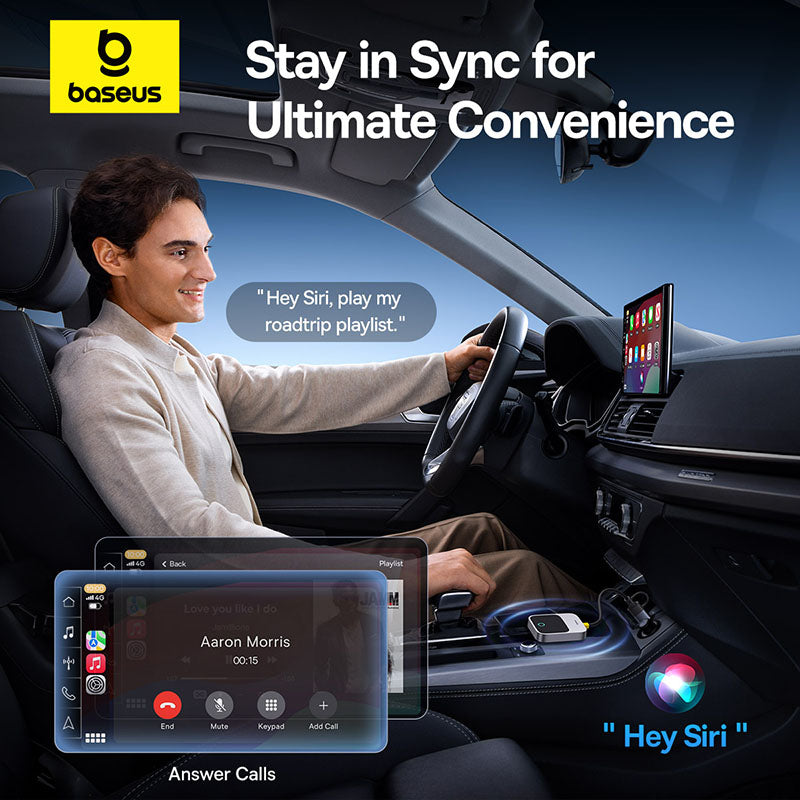 Baseus CarPlay Sans Fil SafeJourney Adaptateur Pour iPhone - C10745100813-00