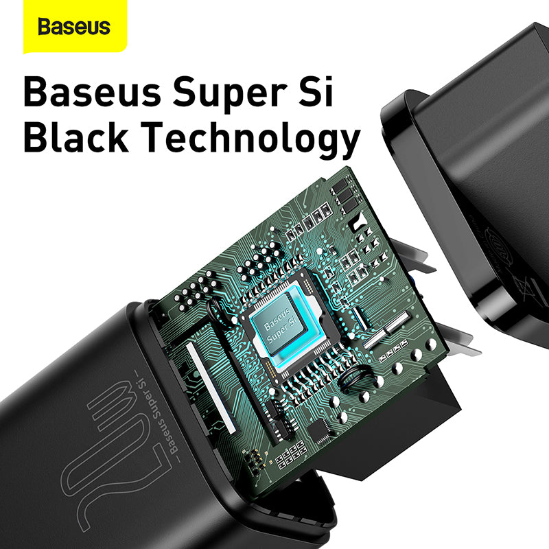 Baseus Chargeur 1C 20W  Noir (CCSUP-B01)