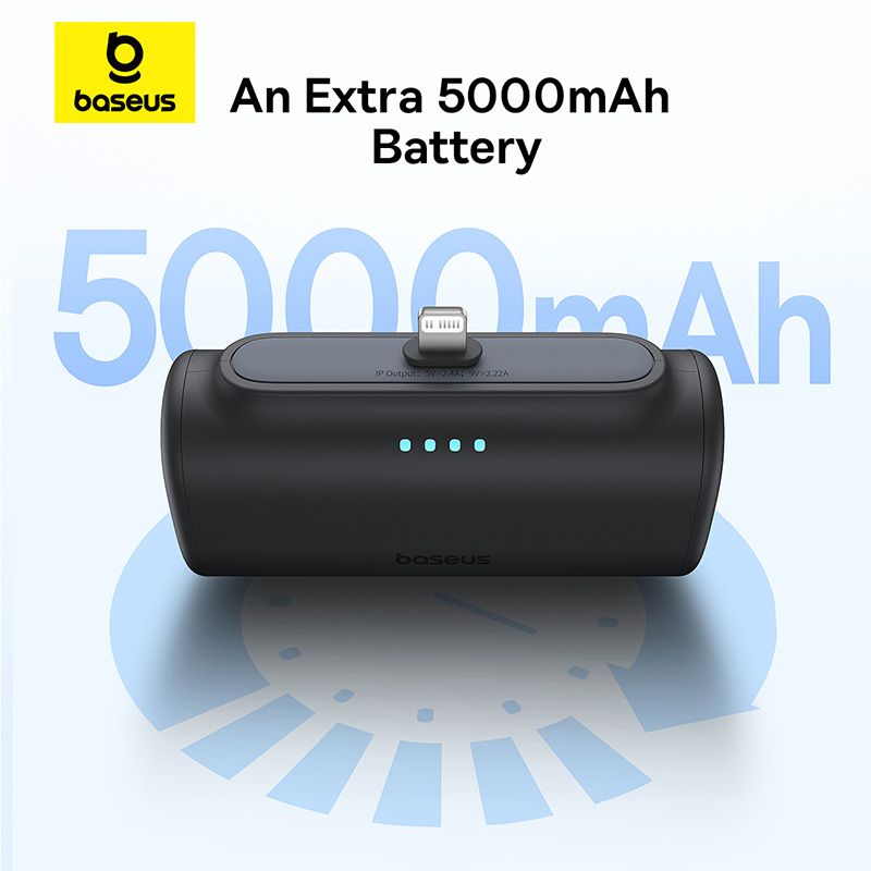 🔋 Baseus Compact Power Bank iPhone Edition 20W 5000mAh – Noir - P10068307113-00