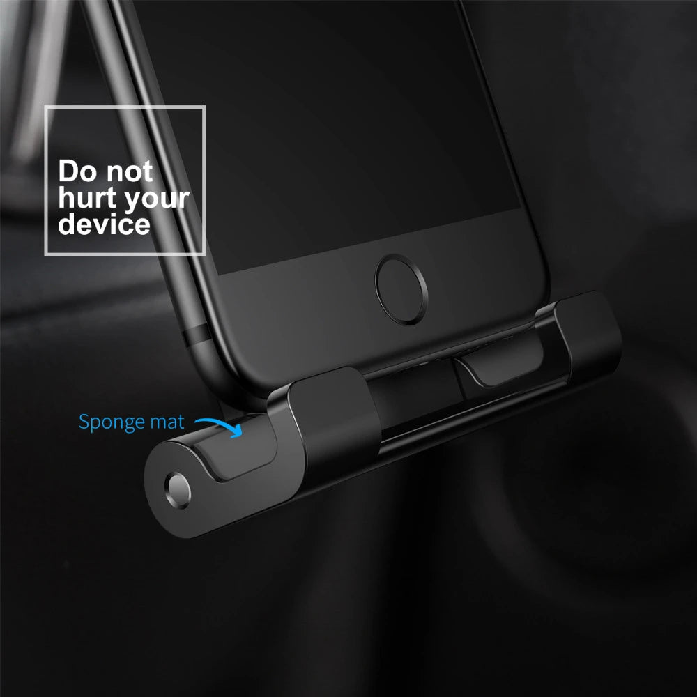 Baseus Support de siège arrière de Voiture ajustable avec rotation à 360° – Noir (SUHZ-01)