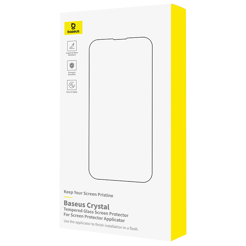 Baseus iPhone 16 Pro Crystal Verre Trempé Confidentialité – P6001206M203-01