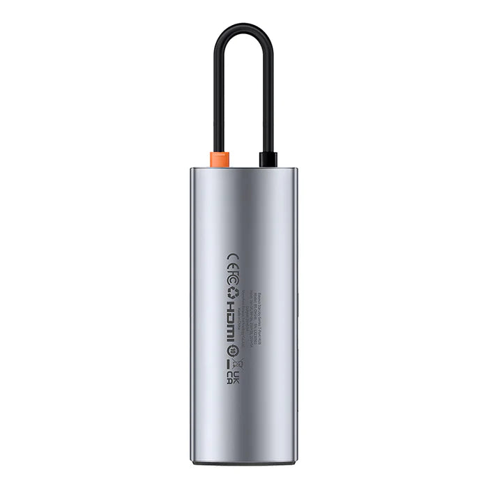Baseus Gleam Hub 7-en-1 – Adaptateur USB-C Multifonction (Gris - B00030708811-00)