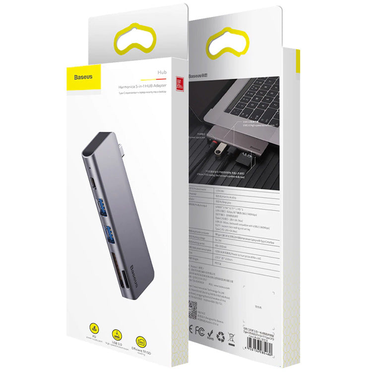 Baseus Adapteur Hub USB-C 5en1 CAHUB-K0G