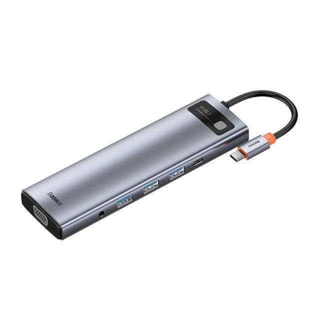 Adapteur Baseus  11-in-1 /Type-C HUB – Gris – CAHUB-CT0G