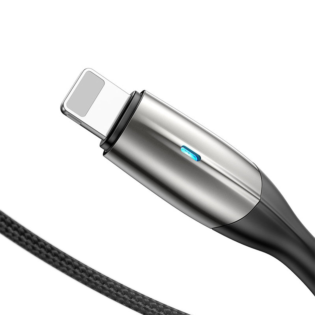 Baseus CALSP-B01 Câble USB Horizontal vers Lightning 1M (Noir) avec lampe indicatrice pour iPhone