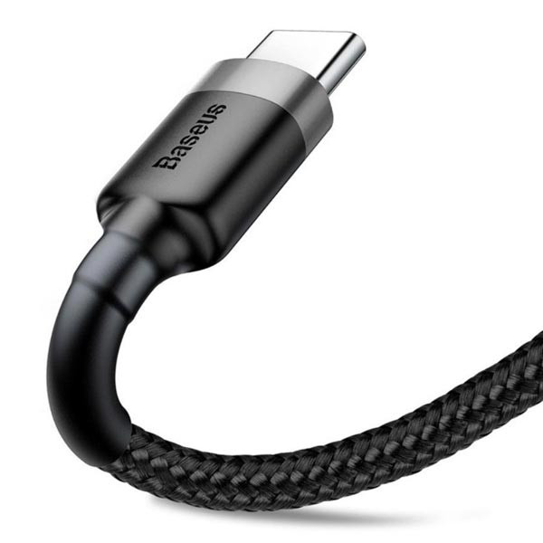 Baseus Cafule Series USB-C / Type-C PD 2.0 60W Grey+Black (CATKLF-GG1)