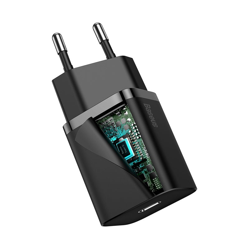 Baseus Chargeur 1C 20W  Noir (CCSUP-B01)