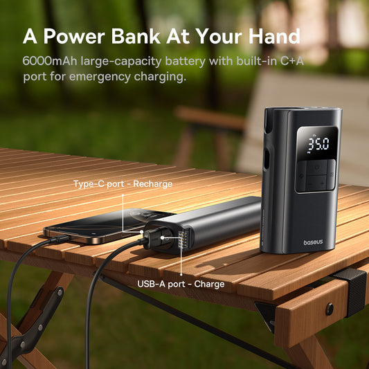 Baseus PrimeTrip VA1 Gonfleur de Pneus 2 en 1  🚗- C11169001121-00