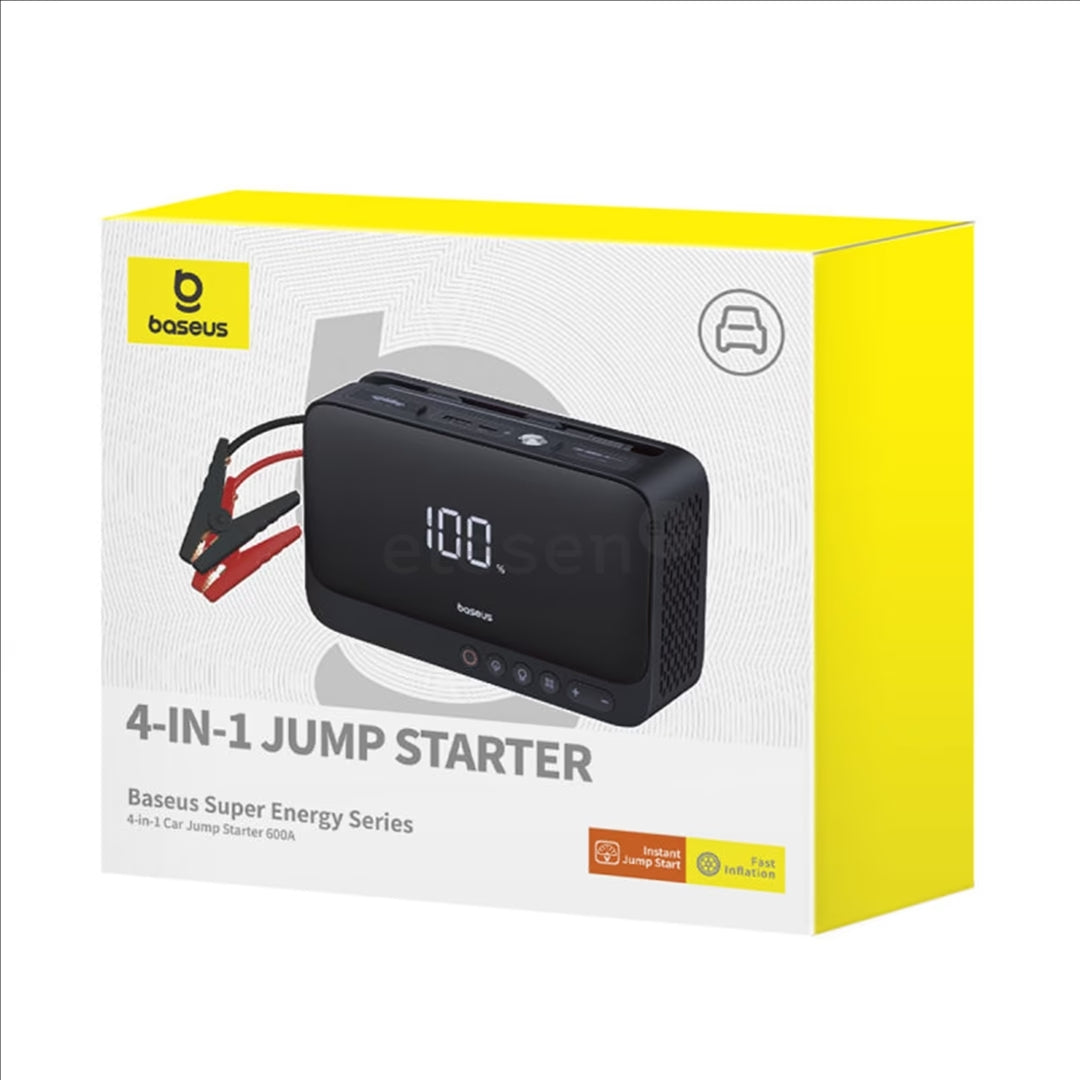 Baseus Super Energy Series 4 en 1 Car Jump Starter 600A et 6000mAh – ( C00245902111-00 )