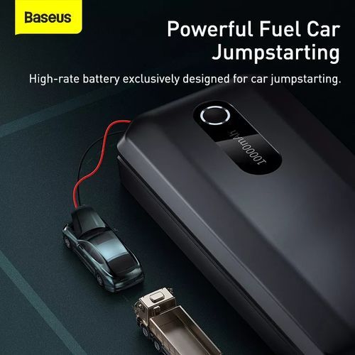 Baseus Jump Starter Power Bank 10000mAh, Démarreur d’Urgence Portable - C00245501113-00