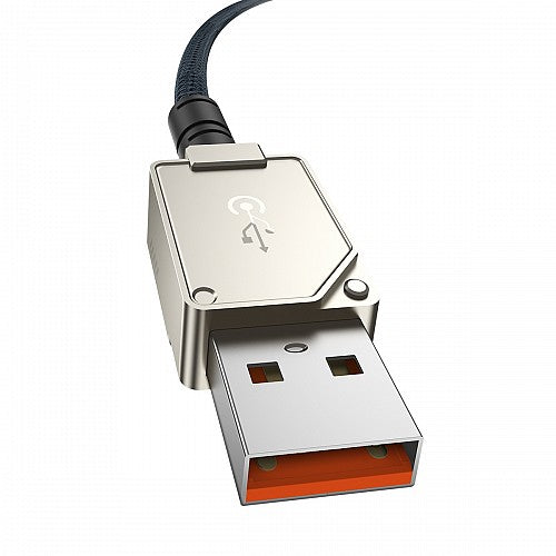 Baseus Câble Fibre Braiding Type-C vers Type-C 100W Titanium (P10355800221-00)