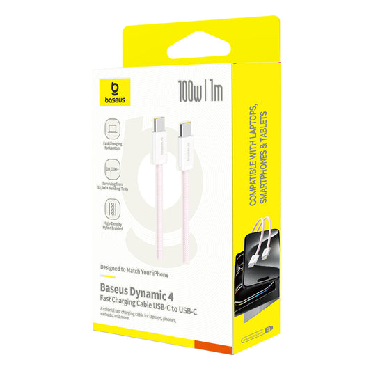 Baseus Dynamic 4 Câble 100W Rapide 1m USB-C vers USB-C – P10381400411-00