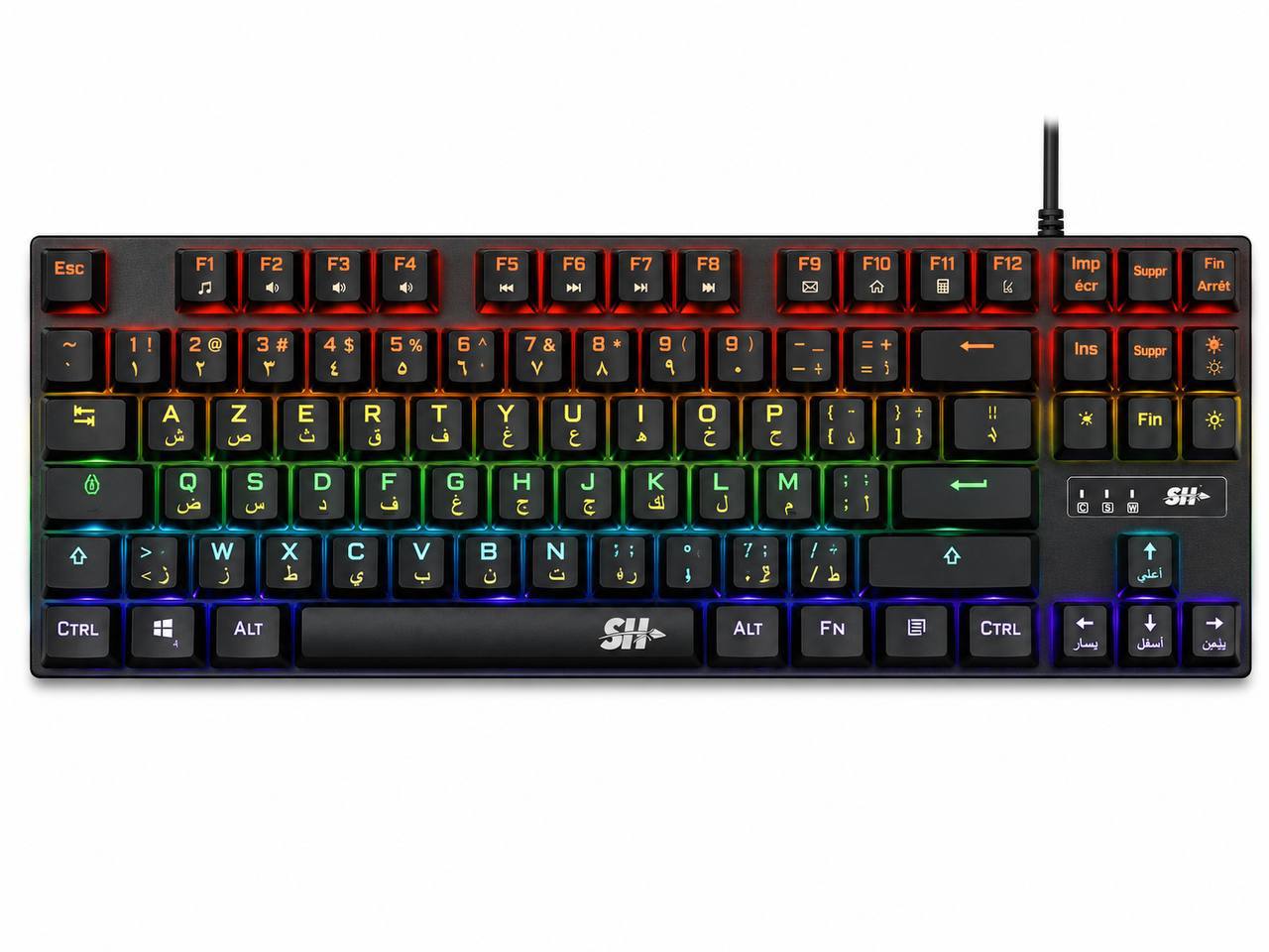 SH X67 Clavier Mécanique Gamer   87 Touches USB Filaire