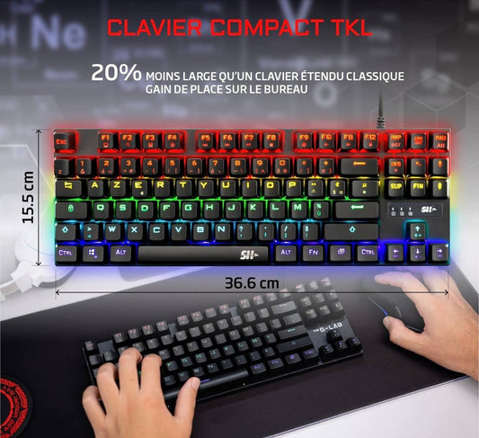 SH X67 – Clavier Mécanique Gamer 87 Touches