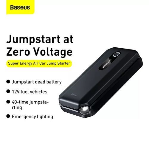 Baseus Jump Starter Power Bank 10000mAh, Démarreur d’Urgence Portable - C00245501113-00