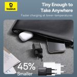 Baseus Chargeur Rapide 20W USB-C – Prise EU (Noir - P10162503113-00)