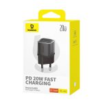 Baseus Chargeur Rapide 20W USB-C – Prise EU (Noir - P10162503113-00)