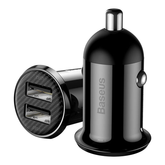 Baseus Chargeur de voiture USB 4.8A – Noir (CCALLP-01)