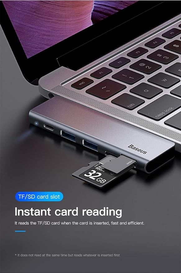 Baseus Adapteur Hub USB-C 5en1 CAHUB-K0G