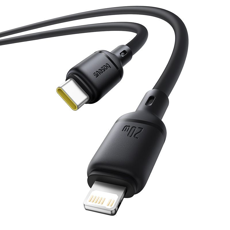 Baseus Silky Series Câble de Charge Rapide 2m USB-C vers Lightning iPhon 20W – P10377700113-01