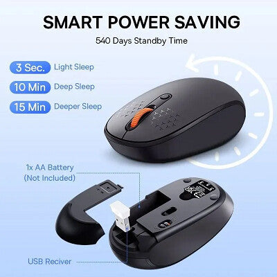 Souris Sans Fil  Baseus  2.4G 1600DPI -gris - B01055502833-00
