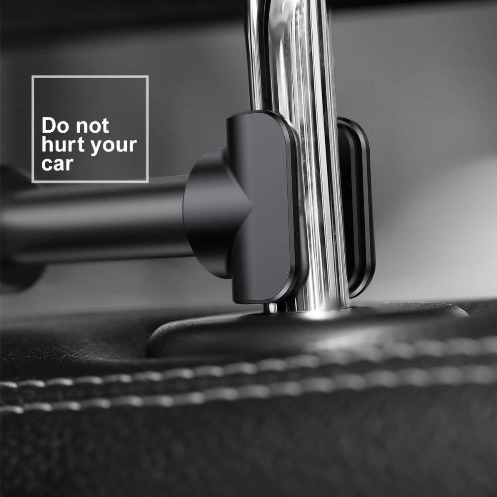 Baseus Support de siège arrière de Voiture ajustable avec rotation à 360° – Noir (SUHZ-01)