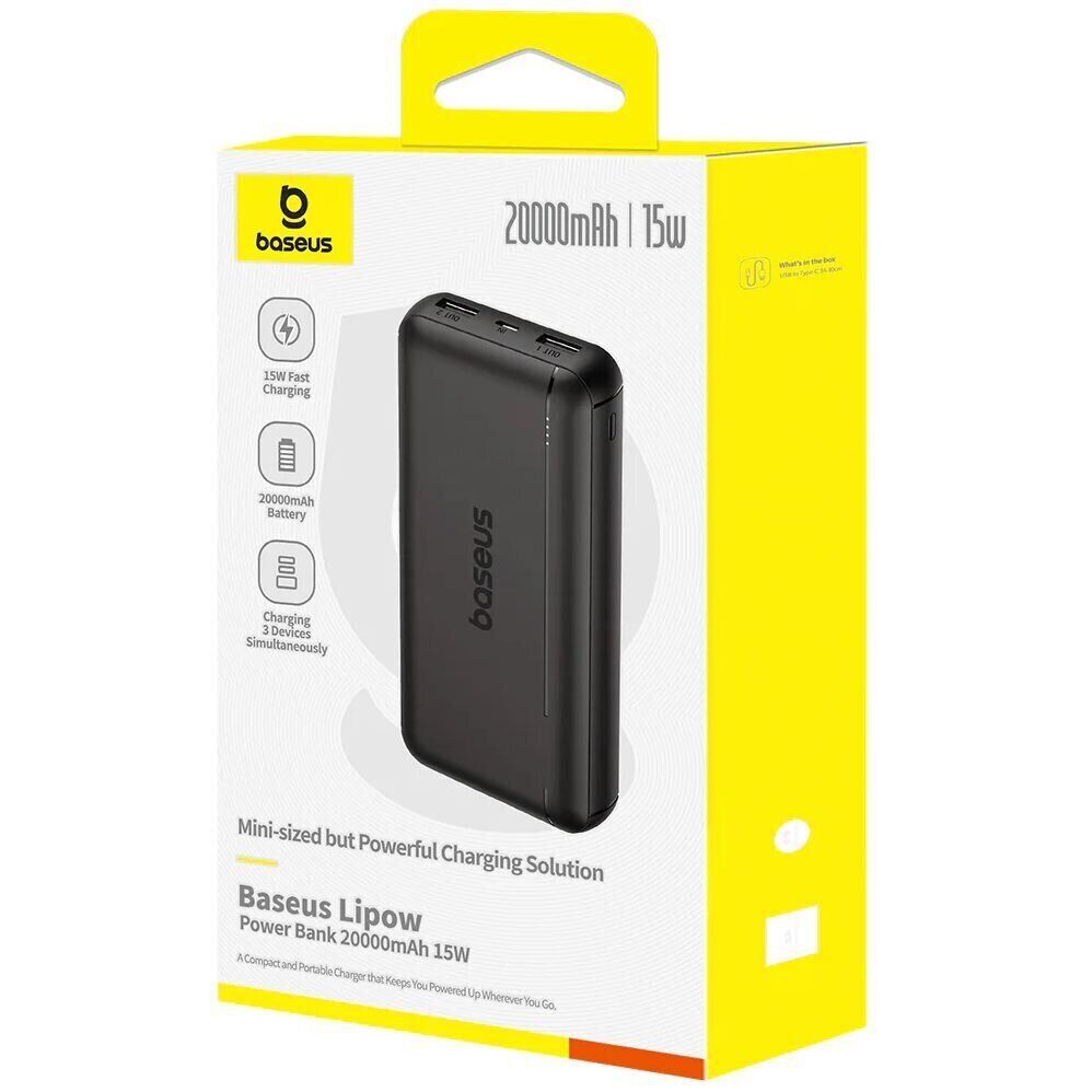 Baseus Lipow Power Bank 20000mAh 15W – P10079100113