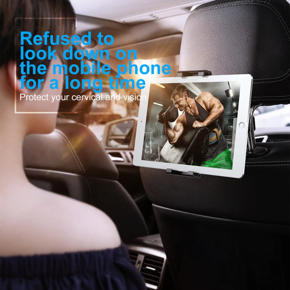 Baseus Support de siège arrière de Voiture ajustable avec rotation à 360° – Noir (SUHZ-01)