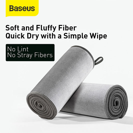 Baseus Serviette de Lavage pour Voiture 40×40 cm (Pack de 2) – CRXCMJ-0G