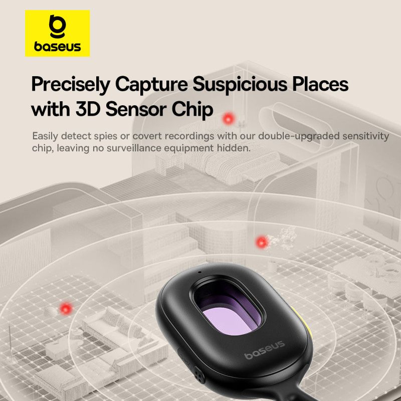 Baseus Heyo Series II Détecteur de Caméras Cachées – Noir – L60476900111-00